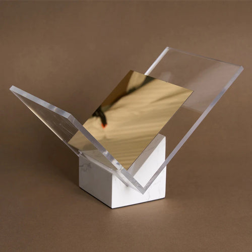Luxury Natural Marble Book Stand - Volakos White European Design Book Display Holder