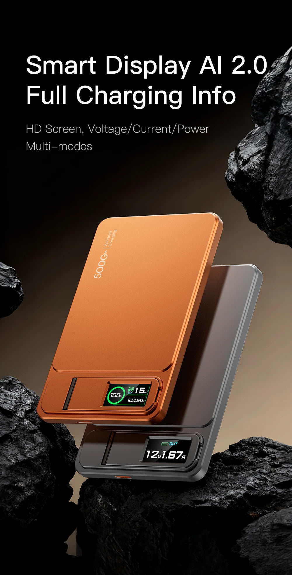 MagSafe Magnetic Wireless Power Bank 10000mAh - 20W Fast Charging Slim Portable Battery for iPhone 12-16