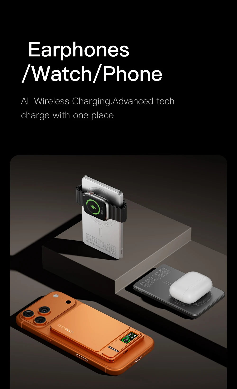 MagSafe Magnetic Wireless Power Bank 10000mAh - 20W Fast Charging Slim Portable Battery for iPhone 12-16